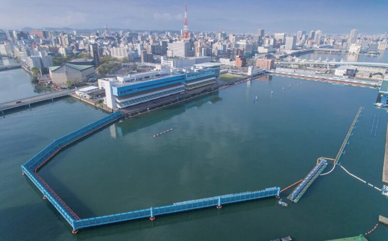 福岡競艇場 水質は海水と淡水混じりの汽水