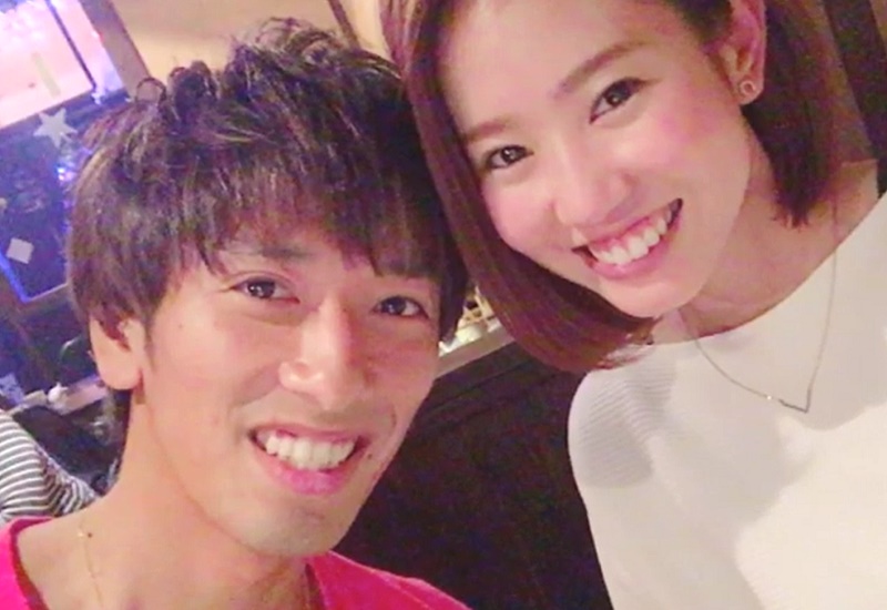 結婚当初の安河内将と妻・直咲さん