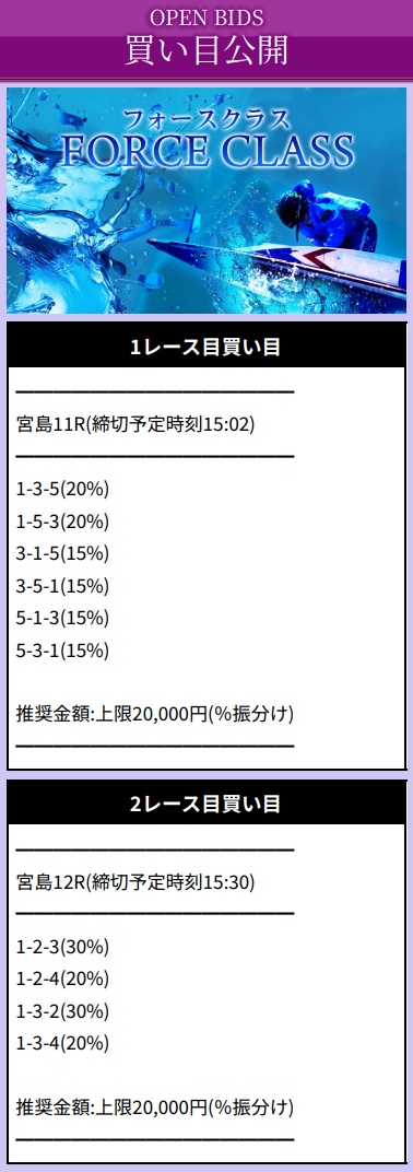 パスゲートの有料予想（1月3日）