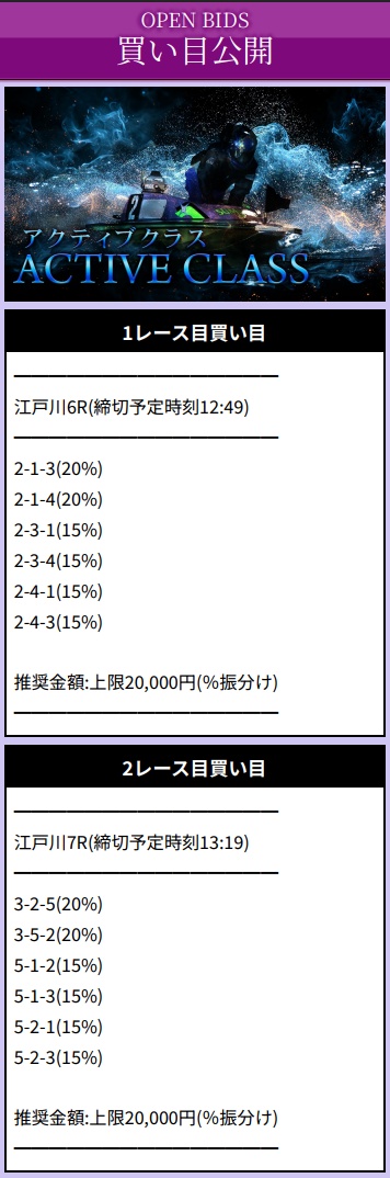 パスゲートの有料予想（1月4日）
