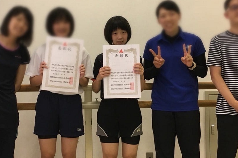 石原凪紗のかわいい高校時代（バトミントン部）